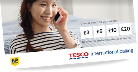 tesco international calling card.